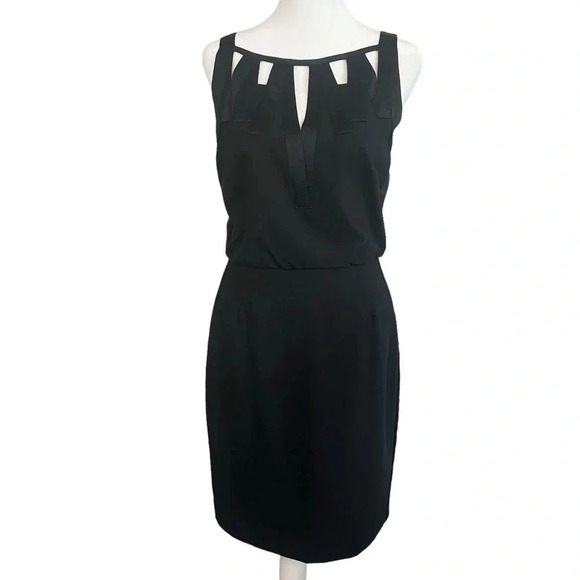 ADAM BY ADAM LIPPES wool blend knee length black sleeveless dress - Size 4 - Picture 1 of 12